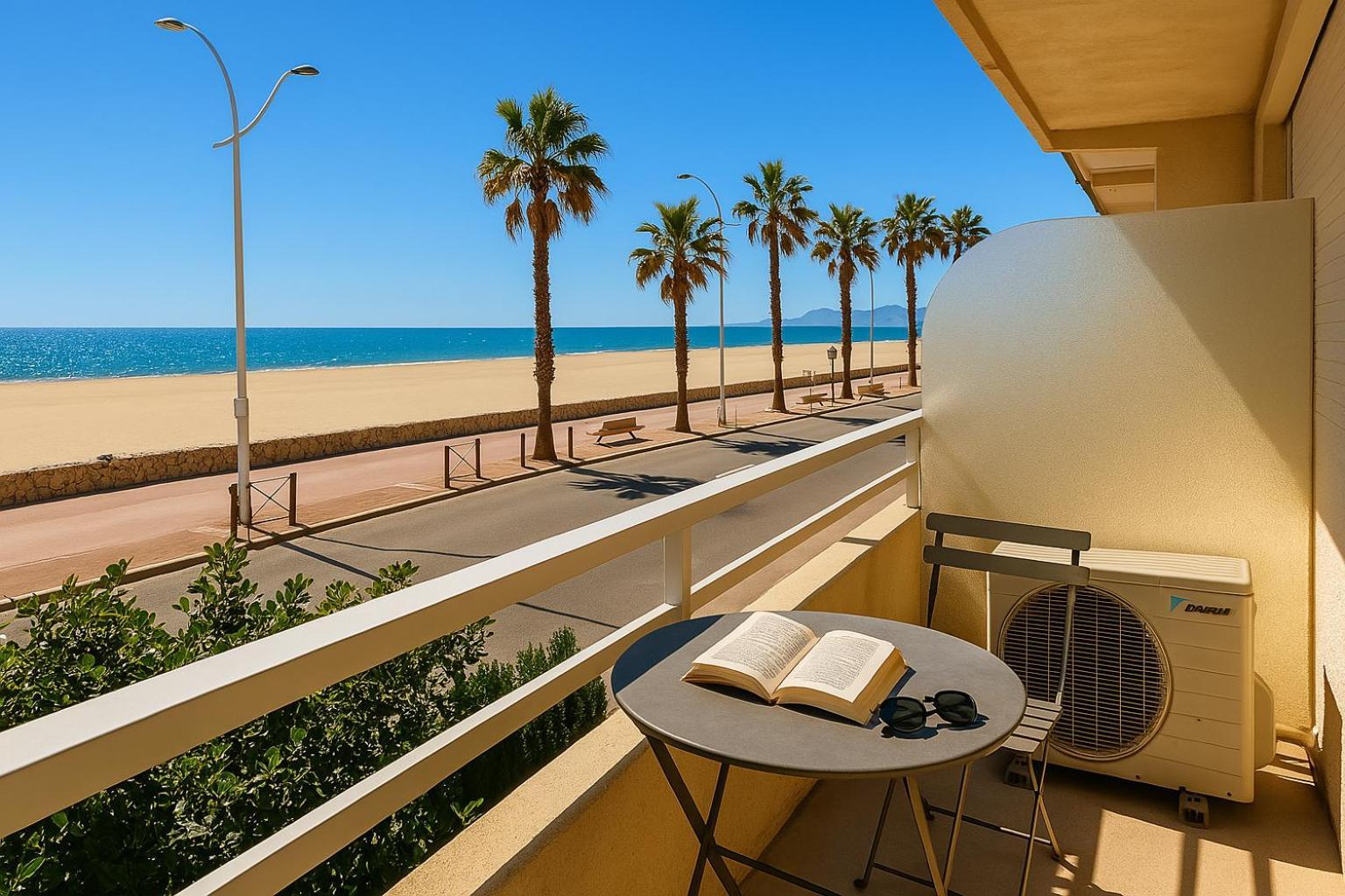 "Plage" Splendide Vue Mer Depuis La Chambre Et Le Salon Cuisine, 20M De La Plage! Canet-en-Roussillon Exterior foto