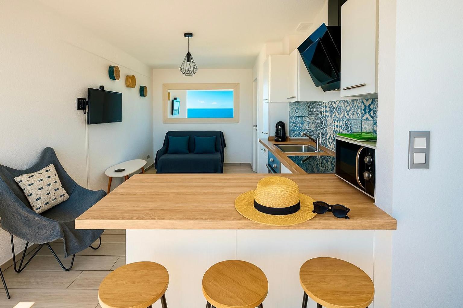 "Plage" Splendide Vue Mer Depuis La Chambre Et Le Salon Cuisine, 20M De La Plage! Canet-en-Roussillon Exterior foto